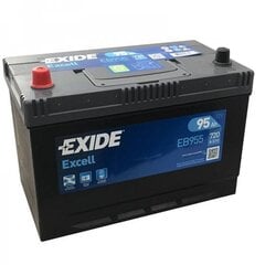 Аккумулятор EXIDE Excell EB955 95Ач 720А (+ левый) цена и информация | Аккумуляторы | kaup24.ee