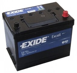 Аккумулятор EXIDE Excell EB704 70Ач 540А цена и информация | Батареи | kaup24.ee