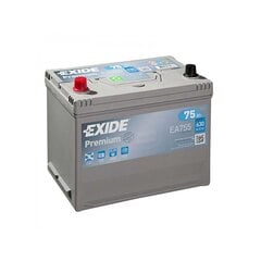 Аккумулятор EXIDE Premium EA755 75Ah 630A цена и информация | Аккумуляторы | kaup24.ee