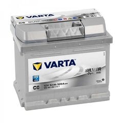 Aku Varta Silver Dynamic SD C6 52Ah 520A цена и информация | Аккумуляторы | kaup24.ee