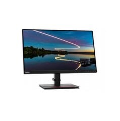 Монитор Lenovo ThinkVision T24m-20 23.8 ", IPS, FHD, 16:9, 4 ms, 250 cd/m², Raven Black, HDMI ports quantity 1 x HDMI, DisplayPorts quantity 1 x DP, 1920 x 1080, 4 x USB 3.2 Gen1, 60 Hz цена и информация | Lenovo Мониторы, стойки для мониторов | kaup24.ee