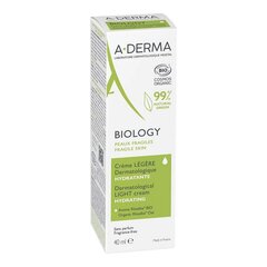 Niisutav kreem A-Derma Biology Kerge (40 ml) цена и информация | Кремы для лица | kaup24.ee