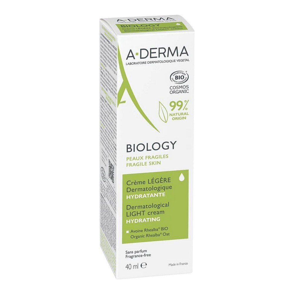 Niisutav kreem A-Derma Biology Kerge (40 ml) цена и информация | Näokreemid | kaup24.ee