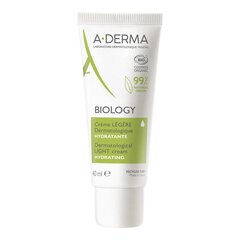 Niisutav kreem A-Derma Biology Kerge (40 ml) цена и информация | Кремы для лица | kaup24.ee