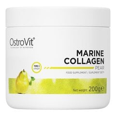 Toidulisand, OstroVit Marine Collagen Pirnimaitseline, 200 g цена и информация | Витамины, пищевые добавки, препараты для красоты | kaup24.ee