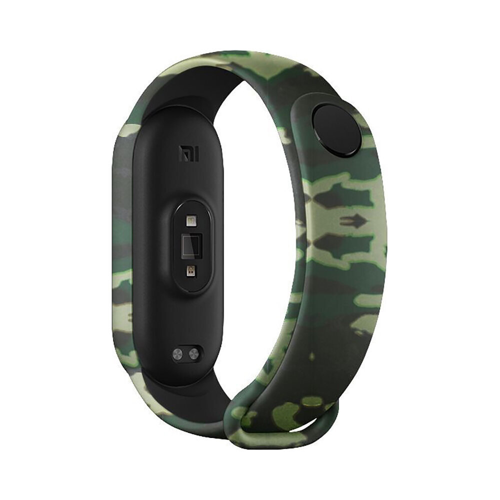 Xiaomi Mi Band 5/6 Silikoon Rihm – Military Roheline hind ja info | Nutikellade ja nutivõrude tarvikud | kaup24.ee