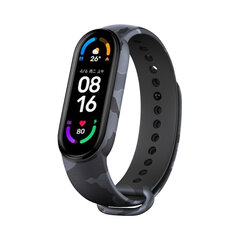 Xiaomi Mi Band 5/6 Silikoon Rihm – Military Hall hind ja info | Nutikellade ja nutivõrude tarvikud | kaup24.ee