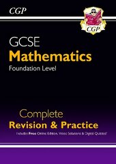 GCSE Maths Complete Revision & Practice: Foundation inc Online Ed, Videos & Quizzes цена и информация | Книги для подростков и молодежи | kaup24.ee