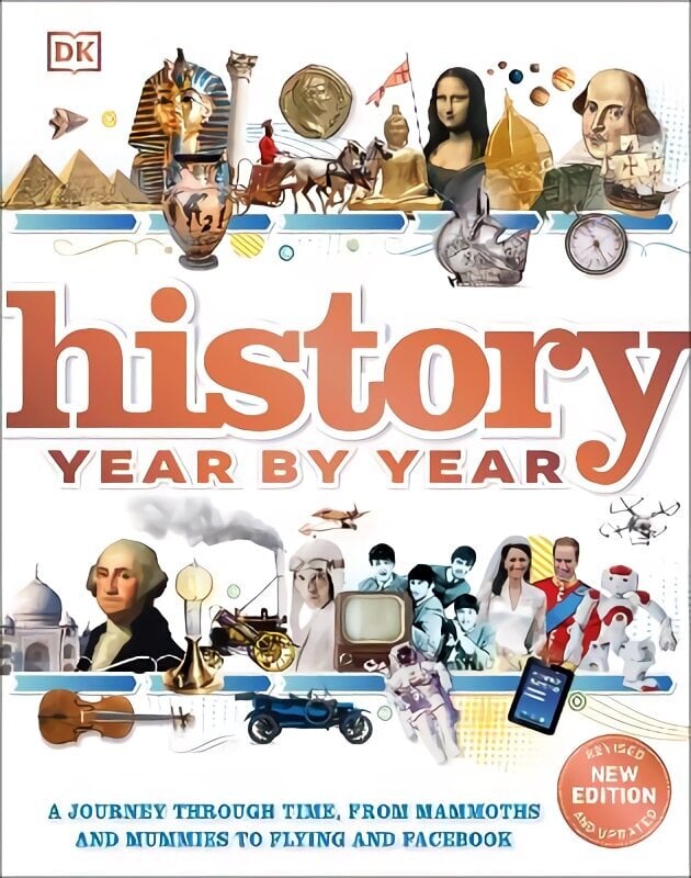 History Year by Year: A journey through time, from mammoths and mummies to flying and facebook hind ja info | Noortekirjandus | kaup24.ee