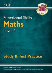 Functional Skills Maths Level 1 - Study & Test Practice цена и информация | Книги для подростков и молодежи | kaup24.ee