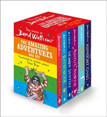 World of David Walliams: The Amazing Adventures Box Set: Gangsta Granny; Ratburger; Demon Dentist; Awful Auntie; Grandpa's Great Escape; the Midnight Gang hind ja info | Noortekirjandus | kaup24.ee