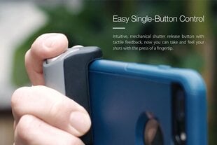 Just Mobile ShutterGrip – juhtmevaba katiku nupp kõikidele nutitelefonidele (kuldne) цена и информация | Держатели для телефонов | kaup24.ee