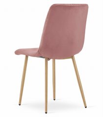 Набор из 4 обеденных стульев TURIN, розовый цена и информация | Стулья для кухни и столовой | kaup24.ee