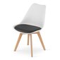 Komplekt 4 tooli MARK, valge/must цена и информация | Söögilaua toolid, köögitoolid | kaup24.ee