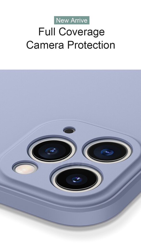 iPhone 12 Mini (5,4″) silikoonümbris V12 – Helelilla цена и информация | Telefoni kaaned, ümbrised | kaup24.ee