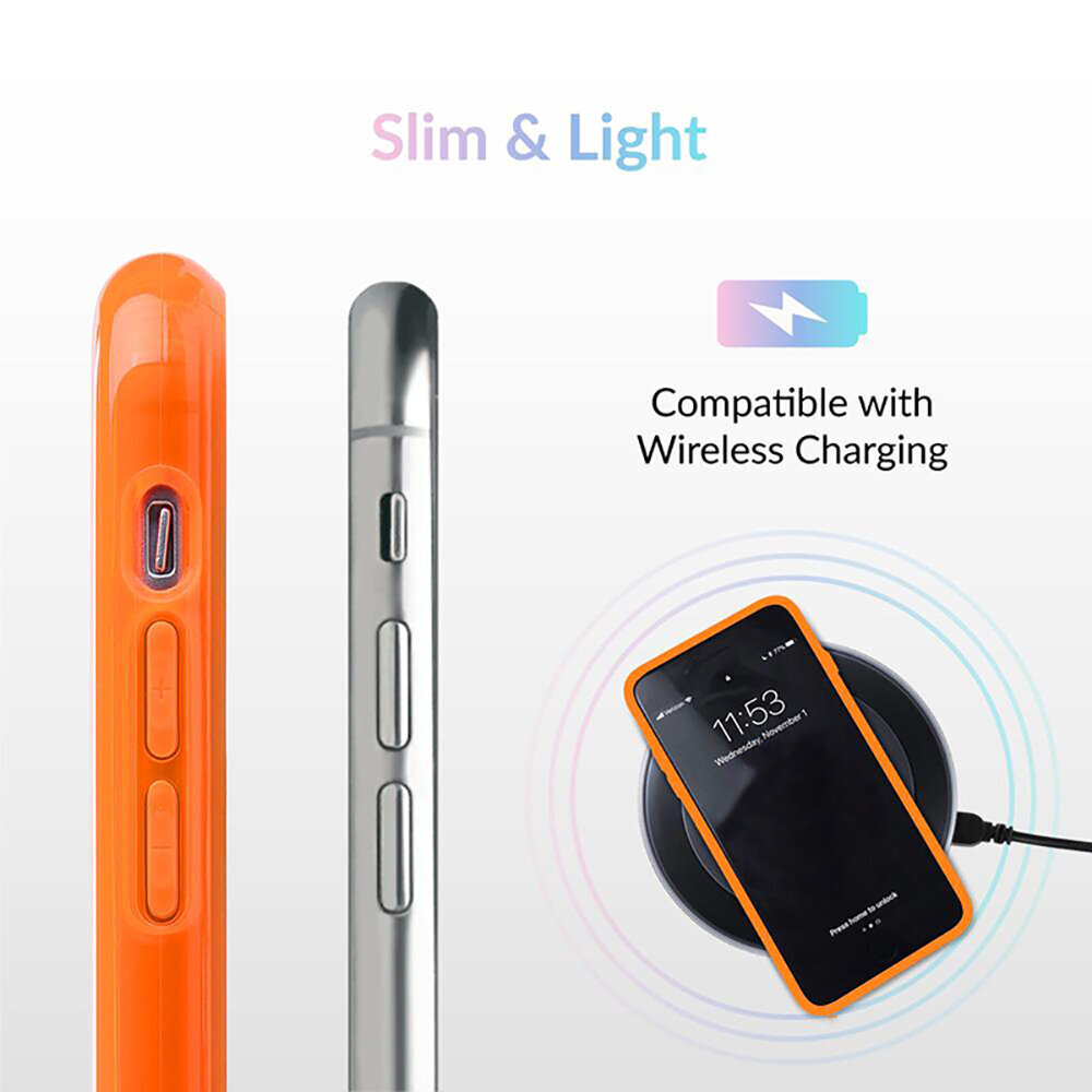 iPhone 12 Mini (5,4″) Neon silikoonümbris – Oranž цена и информация | Telefoni kaaned, ümbrised | kaup24.ee