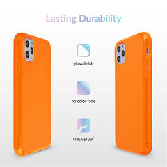 iPhone 12 Mini (5,4″) Neon silikoonümbris – Oranž hind ja info | Telefoni kaaned, ümbrised | kaup24.ee