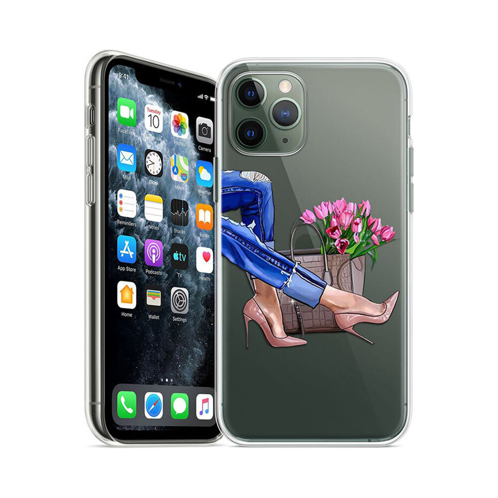 iPhone Xs Max (6,5″) silikoonümbris – Pink Roses цена и информация | Telefoni kaaned, ümbrised | kaup24.ee