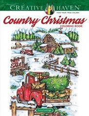 Creative Haven Country Christmas Coloring Book hind ja info | Tervislik eluviis ja toitumine | kaup24.ee