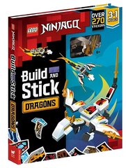 LEGO (R) NINJAGO (R) Build and Stick: Dragons hind ja info | Väikelaste raamatud | kaup24.ee