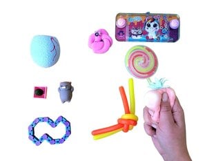 Mänguasjade komplekt päkapikkudele 10 tk, modell, fidget, pulgakomm valguspulgaga, rõngastega veemäng hind ja info | Arendavad mänguasjad | kaup24.ee