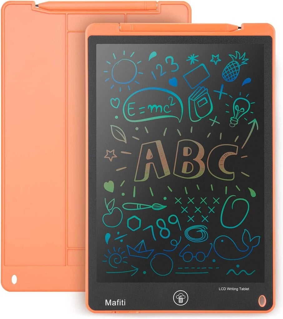 LCD värviline joonistus- ja kirjutustahvel koos pliiatsiga lastele GOAPA, oranž hind ja info | Arendavad mänguasjad | kaup24.ee