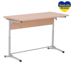 Koolilaud NOWY STYL E-173 Alu, kahekordne, kask hind ja info | Arvutilauad, kirjutuslauad | kaup24.ee