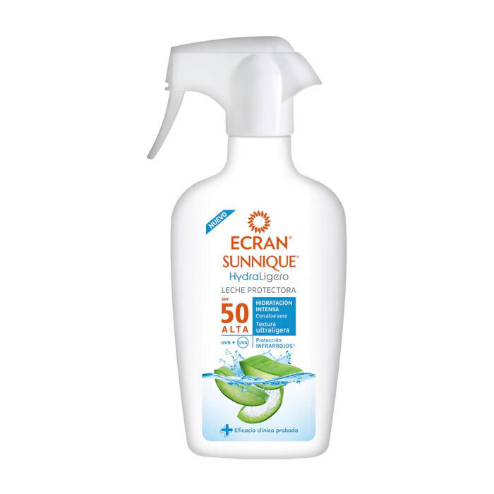 Keha Päikesekaitse Sprei Ecran Sunnique Hydraligero Päikesepiim Spf 50 (300 ml) hind ja info | Päikesekreemid | kaup24.ee