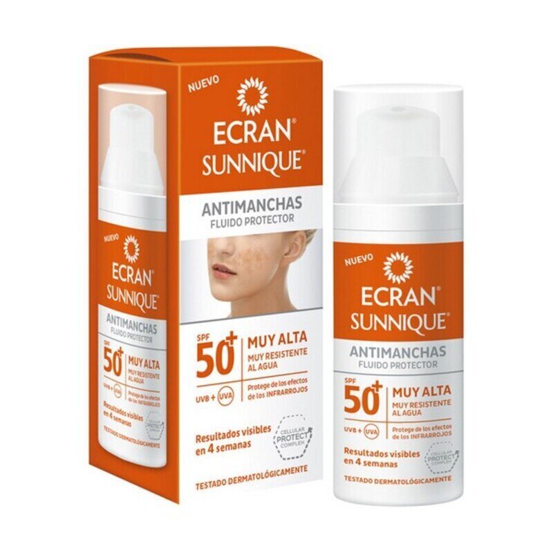 Anti-Brown Spot jumeühtlustamise päikeselosjoon Sunnique Ecran Spf 50+ hind ja info | Päikesekreemid | kaup24.ee