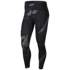 Naiste treeningpüksid Nike Womens Fast Tights 7/8, must/hall hind ja info | Naiste spordiriided | kaup24.ee