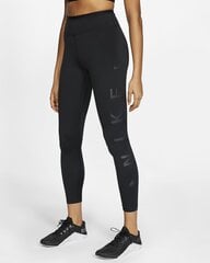 Женские тренировочные брюки Nike Womens One Tight 7/8 Icon, черные цена и информация | Спортивная одежда женская | kaup24.ee