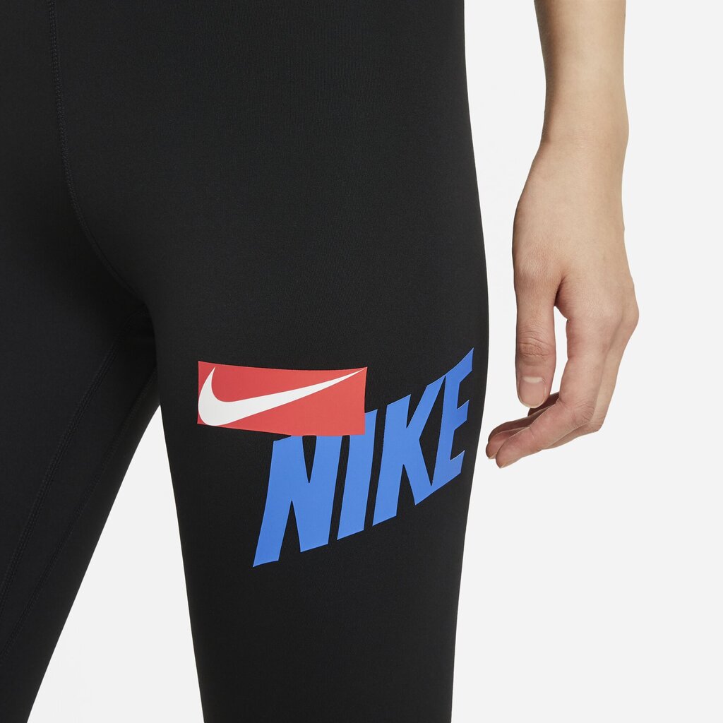 Naiste treeningpüksid Nike W One Crop HBR GRX Tight, must hind ja info | Naiste spordiriided | kaup24.ee