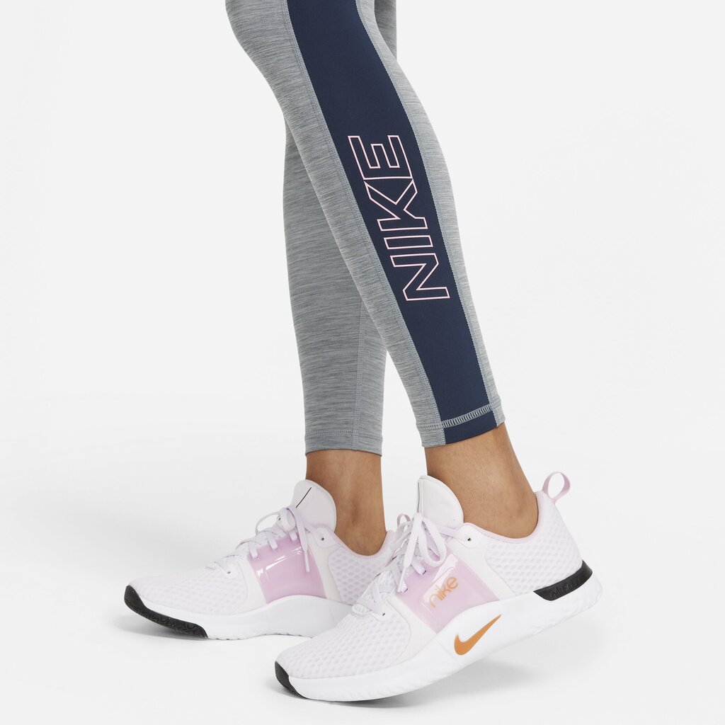 Naiste treeningpüksid Nike W NP Tight GRX TT PP1, hall цена и информация | Naiste spordiriided | kaup24.ee