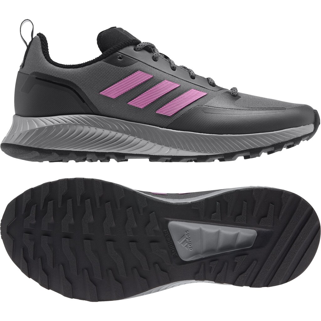 Naiste treeningjalatsid Adidas Runfalcon 2.0 Trail, hall/roosa hind ja info | Naiste spordi- ja vabaajajalatsid | kaup24.ee