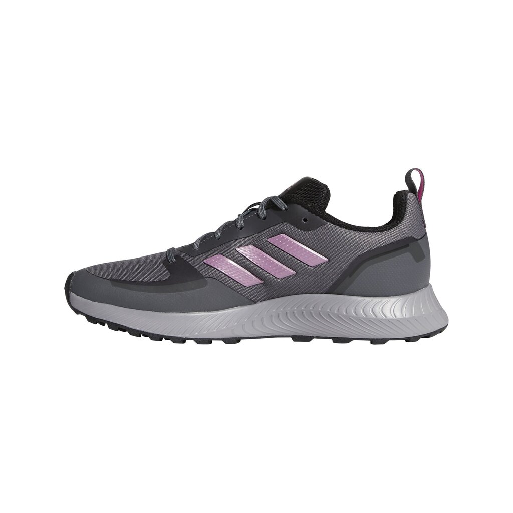 Naiste treeningjalatsid Adidas Runfalcon 2.0 Trail, hall/roosa цена и информация | Naiste spordi- ja vabaajajalatsid | kaup24.ee