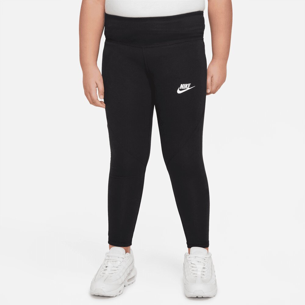 Tüdrukute treeningpüksid Nike Girls NSW Favorites GX HW Legging, must цена и информация | Tüdrukute retuusid, püksid | kaup24.ee