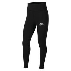 Tüdrukute treeningpüksid Nike Girls NSW Favorites GX HW Legging, must цена и информация | Штаны для девочек | kaup24.ee