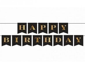 Гирлянда "Happy Birthday", 250 x 13см (PF-GBGP) 9645 цена и информация | Праздничные декорации | kaup24.ee