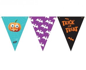 Vimplitega kaunistusriba 250 x 19 cm, Boo Halloween (RV-GPFB) 6316 цена и информация | Праздничные декорации | kaup24.ee