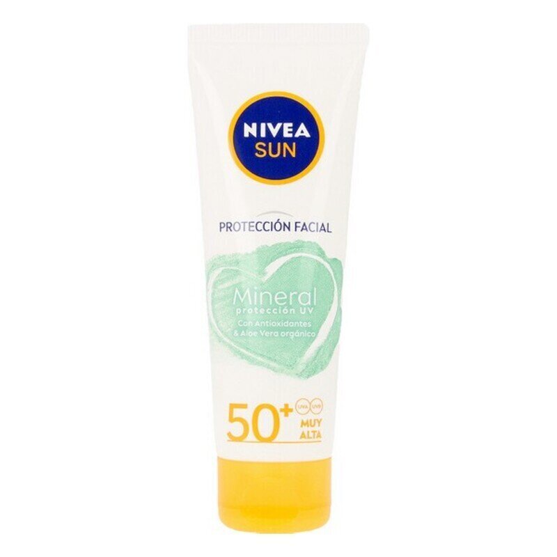 Päikesekreem Sun Facial Mineral Nivea 50+ (50 ml) hind ja info | Päikesekreemid | kaup24.ee