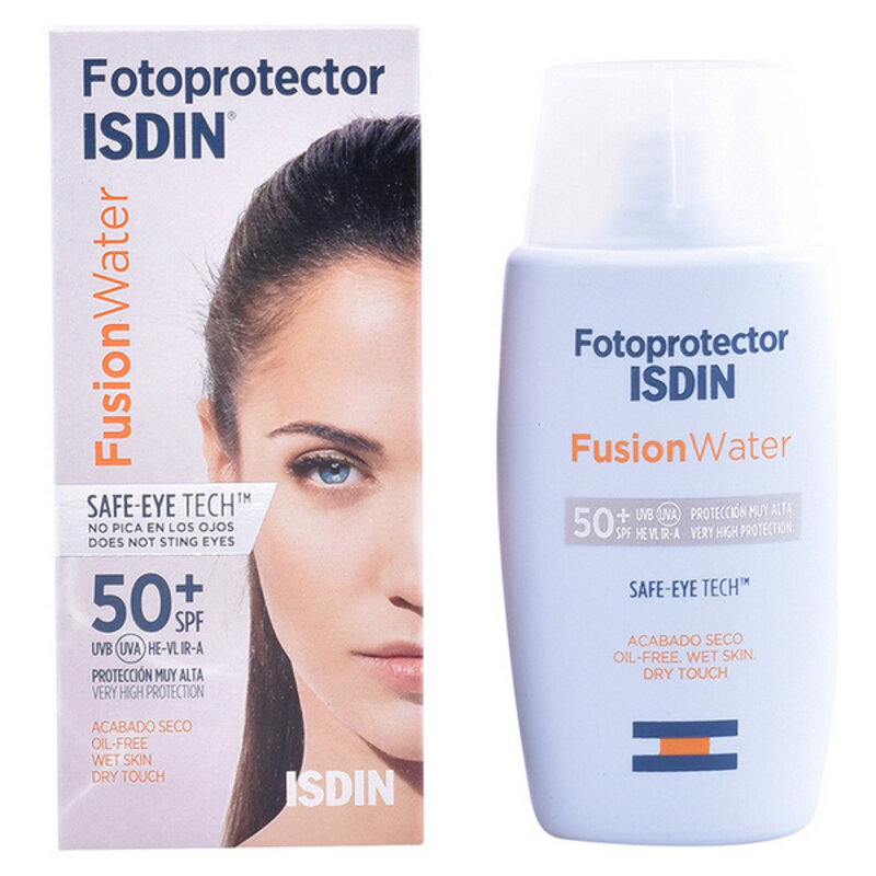 Päivituskreem näole Isdin Fotoprotector Fusion Water Spf 50+ (Unisex) (50 ml) цена и информация | Päikesekreemid | kaup24.ee