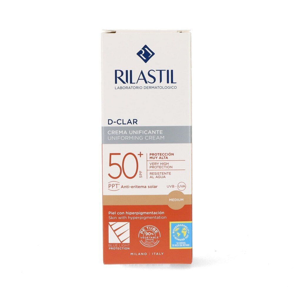 Anti-Brown Spot jumeühtlustamise päikeselosjoon Rilastil Sun System D-Clar Spf 50+ Medium (40 ml) цена и информация | Päikesekreemid | kaup24.ee