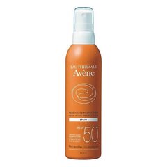 Päikesekaitse pihusti Avene SPF50+ цена и информация | Кремы от загара | kaup24.ee