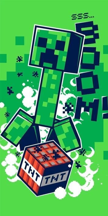 Minecraft rätik Boom hind ja info | Rätikud, saunalinad | kaup24.ee