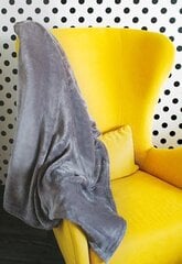 Dekoratiivne tekk, halli värvi, 130x170 cm. цена и информация | Покрывала, пледы | kaup24.ee