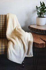 Декоративное одеяло, кремового цвета, 130х170 см. цена и информация | Покрывала, пледы | kaup24.ee