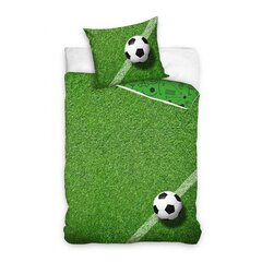 Laste voodipesu komplekt Jalgpall, 2 osa (135 x 200 cm) hind ja info | Beebide ja laste voodipesu | kaup24.ee