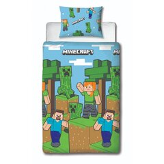 Laste voodipesu komplekt Minecraft, 2 tk (140 x 200 cm) hind ja info | Beebide ja laste voodipesu | kaup24.ee