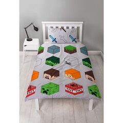 Laste voodipesu komplekt Minecraft, 2 tk (140 x 200 cm) цена и информация | Детское постельное бельё | kaup24.ee