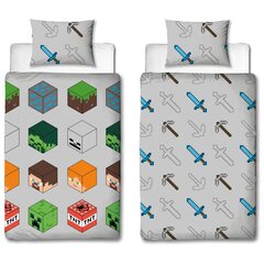 Laste voodipesu komplekt Minecraft, 2 tk (140 x 200 cm) hind ja info | Beebide ja laste voodipesu | kaup24.ee